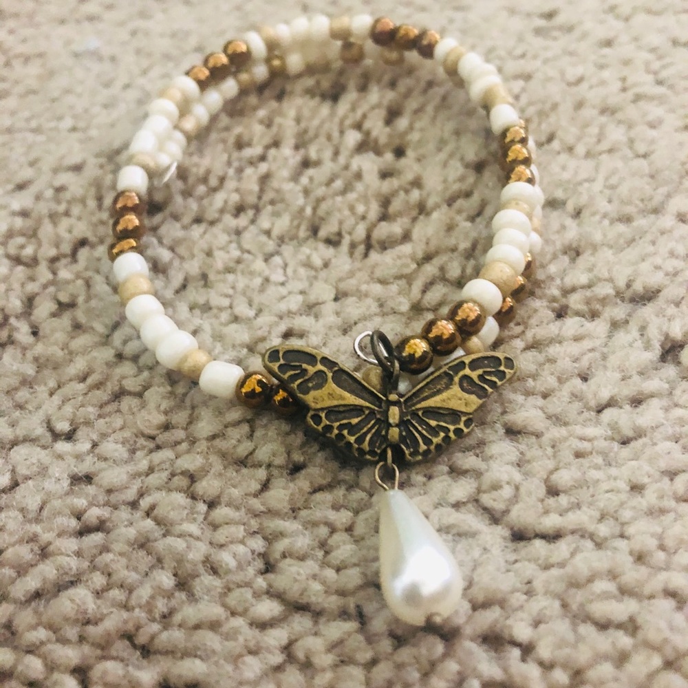 Butterfly charm bracelet